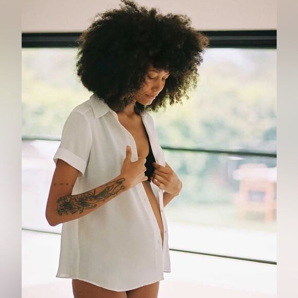 Hatch The Savannah Top in White M - Picture 4 of 11